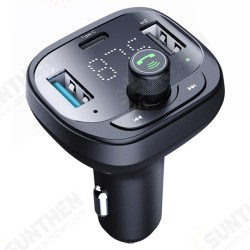Qc3.0 Type C Pd Fast Charging 36W 2 Usb Charger Handsfree Wireless Fm Modulator Car Charger Mp3 Player Fm Transmitter Qc3.0 Type C Pd Fast Charging 36W 2 Usb Charger Handsfree Wireless Fm Modulator Car Charger Mp3 Player Fm Transmitter