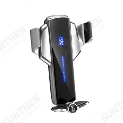 15W Car Electric Induction Mobile Phone Holder Air Outlet Navigation Car Wireless Charging Bracket For iPhone 13 Pro Max Samsung GalaxyS21 5G Xiaomi12 15W Car Electric Induction Mobile Phone Holder Air Outlet Navigation Car Wireless Charging Bracket For iPhone 13 Pro Max Samsung GalaxyS21 5G Xiaomi12