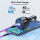 36W 5-Port QC3.0 USB Car Charger Adapter Support AFC FCP Fast Charging With Blue LED For iPhone 13 Max Samsung Galaxy Note20 OnePlus 8T Xiaomi10