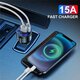 36W 5-Port QC3.0 USB Car Charger Adapter Support AFC FCP Fast Charging With Blue LED For iPhone 13 Max Samsung Galaxy Note20 OnePlus 8T Xiaomi10