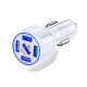 36W 5-Port QC3.0 USB Car Charger Adapter Support AFC FCP Fast Charging With Blue LED For iPhone 13 Max Samsung Galaxy Note20 OnePlus 8T Xiaomi10