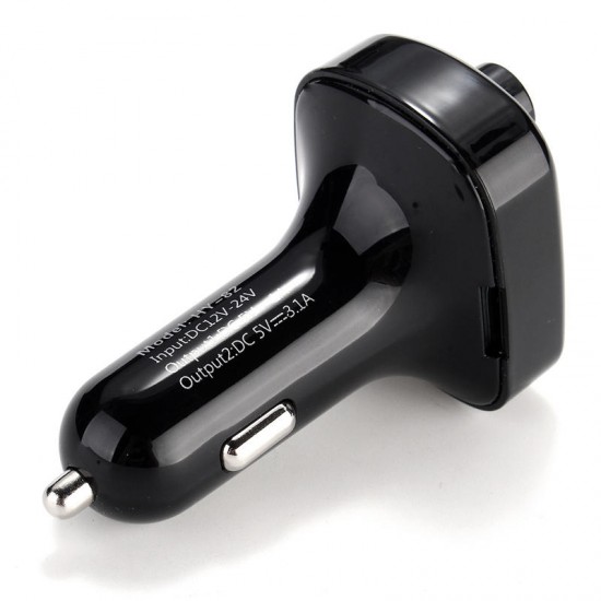 bluetooth 4.0 Dual Usb Ports Call Hands Music Playing Car Charger