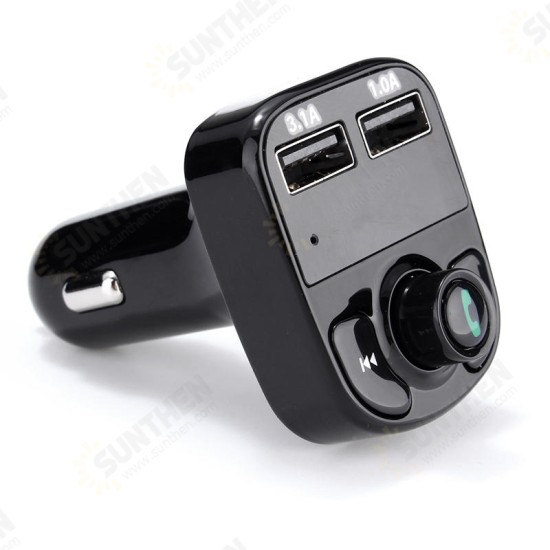 bluetooth 4.0 Dual Usb Ports Call Hands Music Playing Car Charger