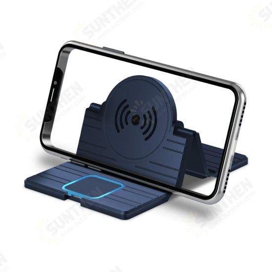 15W Wireless Charger Car Charger Pad Dashboard Car Phone Holder Car Mount Charging Stand Dock Pad