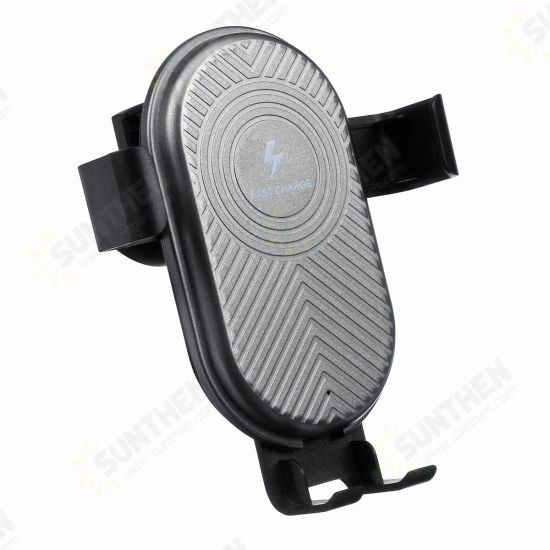 15W Wireless Charger Fast Charging Gravity Linkage Air Vent Car Phone Holder For 4.0-6.5 Inch Smart Phone