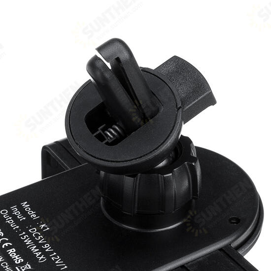 15W Wireless Charger Fast Charging Gravity Linkage Air Vent Car Phone Holder For 4.0-6.5 Inch Smart Phone