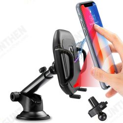 2 In 1 10W Qi Wireless Charger Fast Charging Infrared Induction Air Vent Dashboard Car Phone Holder For 4.0-6.5 Inch Smart Phone iPhone 2 In 1 10W Qi Wireless Charger Fast Charging Infrared Induction Air Vent Dashboard Car Phone Holder For 4.0-6.5 Inch Smart Phone iPhone