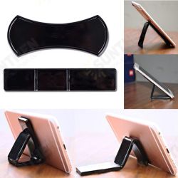 2 Pcs Upgraded Dual Slots Fixed Adjustable Powerful Sticky Anti-slip Gel Pad Wall Stand Phone Holder 2 Pcs Upgraded Dual Slots Fixed Adjustable Powerful Sticky Anti-slip Gel Pad Wall Stand Phone Holder