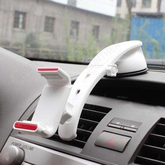 3 in 1 Clip-on Strong Sucker Car Wind Shield Dashboard Phone Holder Stand for iPhone 8 X Cell Phone