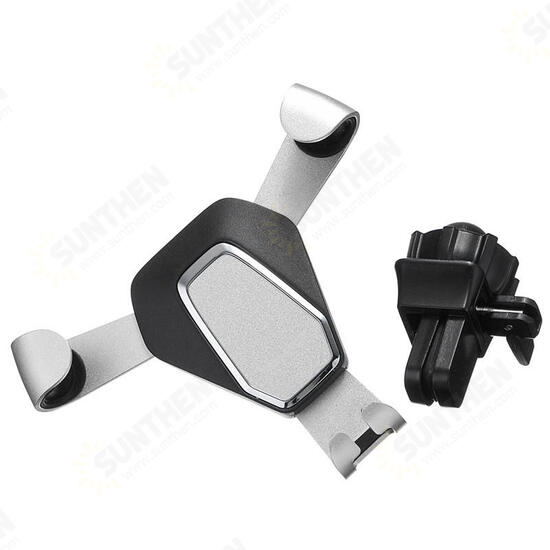 360 Degree Rotation Metal Gravity Auto Lock Holder Car Air Vent Mount Phone Stand Outlet Bracket