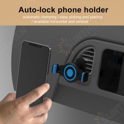 360° Rotation Auto-Lock Car Dashboard/ Air Vent Mobile Phone Holder Stand Bracket for iPhone 12 XS 11 Pro POCO X3 NFC 360° Rotation Auto-Lock Car Dashboard/ Air Vent Mobile Phone Holder Stand Bracket for iPhone 12 XS 11 Pro POCO X3 NFC