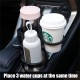 5-IN-1 Multifunctional Split Design Car Stainless Steel Water Cup Holder with Mobile Phone Bracket Stand