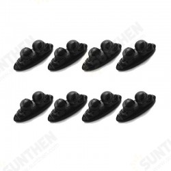 8 PCS Car Fixing Cable Management Sticker Adhesive Desktop USB Cable Clip Organizer Earphone Holder 8 PCS Car Fixing Cable Management Sticker Adhesive Desktop USB Cable Clip Organizer Earphone Holder