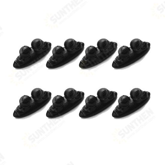 8 PCS Car Fixing Cable Management Sticker Adhesive Desktop USB Cable Clip Organizer Earphone Holder 8 PCS Car Fixing Cable Management Sticker Adhesive Desktop USB Cable Clip Organizer Earphone Holder