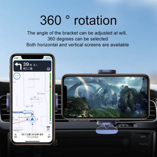 300mAh Car Solar Powered Auto-Induction Vehicle Bracket Mobile Phone Holder Stand for iPhone 13 POCO X3 F3 4.5-6.5 inch Devices