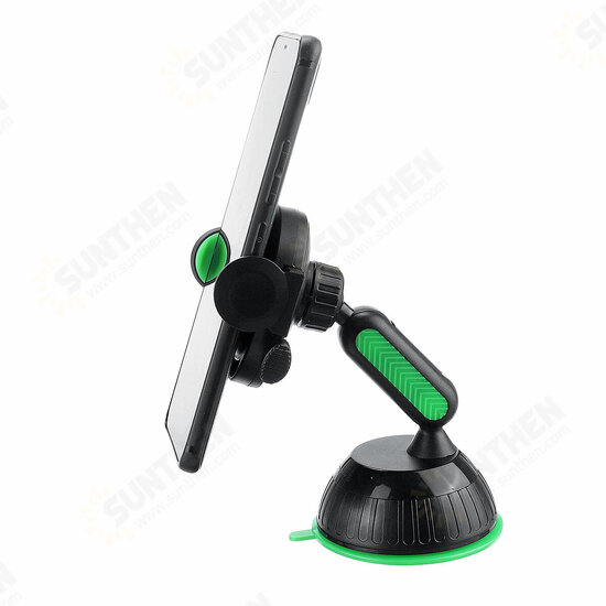 Adjustable Arm One-Click Release Car Dashboard Suction Cup Bracket Mobile Phone Holder Stand for 4-7 inch Devices