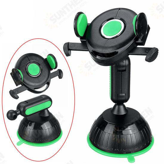 Adjustable Arm One-Click Release Car Dashboard Suction Cup Bracket Mobile Phone Holder Stand for 4-7 inch Devices