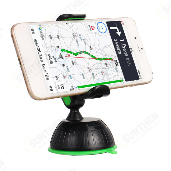 Adjustable Arm One-Click Release Car Dashboard Suction Cup Bracket Mobile Phone Holder Stand for 4-7 inch Devices