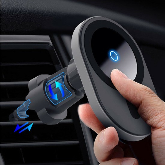 15W Fast Wireless Charger Phone Holder For iphone 12 12Pro Max Car Magnet Wireless charging Stand