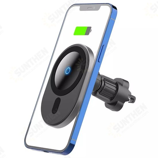 15W Fast Wireless Charger Phone Holder For iphone 12 12Pro Max Car Magnet Wireless charging Stand