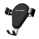 2 in 1 10W Qi Wireless Fast Charging Gravity Auto Lock Car Phone Holder Stand for iPhone 11 Xiaomi