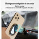 2PCS Mini Multifunctional Folding Magnetic Car Air Vent Desktop Holder Stand Phone Ring Holder for iPhone 12 POCO X3 PRO