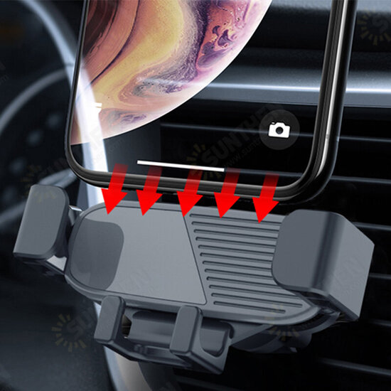 360 Degree Rotatable Gravity Linkage Air Vent Car Phone Holder for 4.7-6.5 Inch Mobile Phone