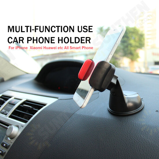 360 Degree Universal Car Holder Stand Mount Windshield Bracket Suction Cup for 3-6 inch Devices