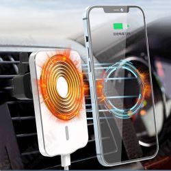 B8 For Magsafe Magnetic Fast Charging Wireless Car Charger Mobile Phone Air Vent Holder Mount for iPhone 12 Series B8 For Magsafe Magnetic Fast Charging Wireless Car Charger Mobile Phone Air Vent Holder Mount for iPhone 12 Series