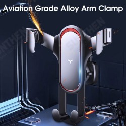 C3 Aluminum Alloy Car Air Vent Bracket Gravity Linkage Mobile Phone Holder Stand for POCO X3 F3 4.7-7.2 inch C3 Aluminum Alloy Car Air Vent Bracket Gravity Linkage Mobile Phone Holder Stand for POCO X3 F3 4.7-7.2 inch