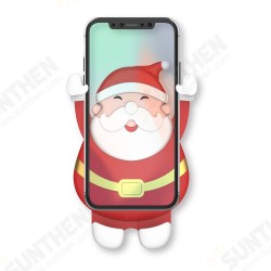 CL-40 Merry Christmas Santa Claus Pattern Gravity Linkage Auto Lock Car Air Vent Mobile Phone Holder Mount for Devices between 63-88mm Width CL-40 Merry Christmas Santa Claus Pattern Gravity Linkage Auto Lock Car Air Vent Mobile Phone Holder Mount for Devices between 63-88mm Width