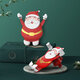 CL-40 Merry Christmas Santa Claus Pattern Gravity Linkage Auto Lock Car Air Vent Mobile Phone Holder Mount for Devices between 63-88mm Width CL-40 Merry Christmas Santa Claus Pattern Gravity Linkage Auto Lock Car Air Vent Mobile Phone Holder Mount for Devices between 63-88mm Width