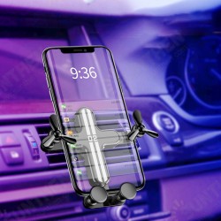 Gravity Linkage Automatic Lock Air Vent Car Phone Holder 360 Degree Rotation For 4.0-6.5 Inch Smart Phone iPhone 11 Samsung Note 10 Gravity Linkage Automatic Lock Air Vent Car Phone Holder 360 Degree Rotation For 4.0-6.5 Inch Smart Phone iPhone 11 Samsung Note 10