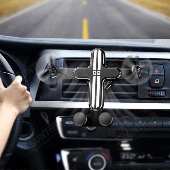 Gravity Linkage Automatic Lock Air Vent Car Phone Holder 360 Degree Rotation For 4.0-6.5 Inch Smart Phone iPhone 11 Samsung Note 10