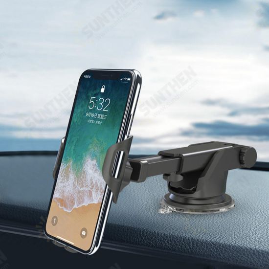 Gravity Linkage Automatic Lock Dashboard Car Mount Car Phone Holder For 3.5-6.0 inch Smart Phone