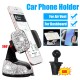 H16201 Car Phone Holder 360° Rotatable Adjustable Clamp rhinestones crystal Holder for Air Vent Dashboard