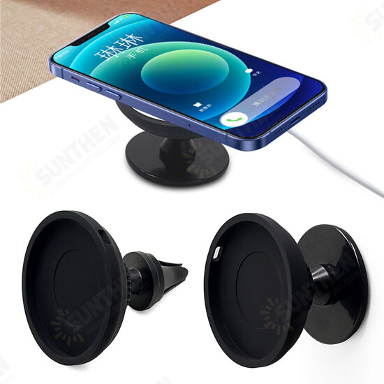 Wireless Charger 360° Rotation Adjustable Car Air Vent/Dashboard Holder Phone Stand for iPhone12 Samsung Galaxy Note S20 ultra Huawei Mate40 OnePlus