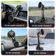 Magnetic 360° Rotation Flexible Adjustable Arm Car Suction Cup Dashboard Mobile Phone Holder Stand Bracket for iPhone 13 POCO X3 F3