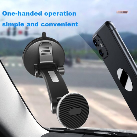 Magnetic 360° Rotation Flexible Adjustable Arm Car Suction Cup Dashboard Mobile Phone Holder Stand Bracket for iPhone 13 POCO X3 F3