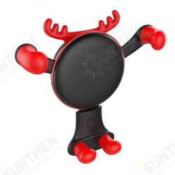 Merry Christmas Gift 10W Wireless Charging Gravity Linkage Car Air Outlet Phone Mount Holder Merry Christmas Gift 10W Wireless Charging Gravity Linkage Car Air Outlet Phone Mount Holder