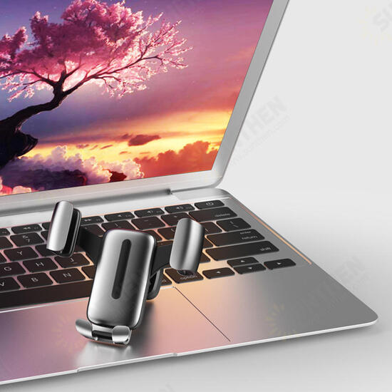Metal Gravity Linkage Automatical Lock 360 Degree Rotation Car Mount Air Vent Holder Stand for Moible Phone Metal Gravity Linkage Automatical Lock 360 Degree Rotation Car Mount Air Vent Holder Stand for Moible Phone