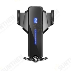 Q12 360° Rotating 15W Qi Wireless Fast Charging Gravity Sensor Car Air Vent Mount Bracket Fast Charging Phone Holder Stand Q12 360° Rotating 15W Qi Wireless Fast Charging Gravity Sensor Car Air Vent Mount Bracket Fast Charging Phone Holder Stand