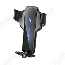 Q12 360° Rotating 15W Qi Wireless Fast Charging Gravity Sensor Car Air Vent Mount Bracket Fast Charging Phone Holder Stand Q12 360° Rotating 15W Qi Wireless Fast Charging Gravity Sensor Car Air Vent Mount Bracket Fast Charging Phone Holder Stand