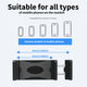 Double Collet Car Universal Holder Multifunctional Navigation Phone Holder For iPhone 13 Pro Max For Samsung Galaxy Z Fllp3 5G For Xiaomi 12