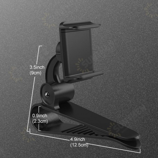 Universal 360° Adjustable GPS Car Clip Sun Visor Cell Phone Holder For Most smartphones Such For Samsung For iphone Huawei