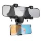 Universal Car Rearview Mirror Mobile Phone GPS Navigation Mount Holder Stand for POCO F3 X3 NFC 4.0-6.2 inch Devices