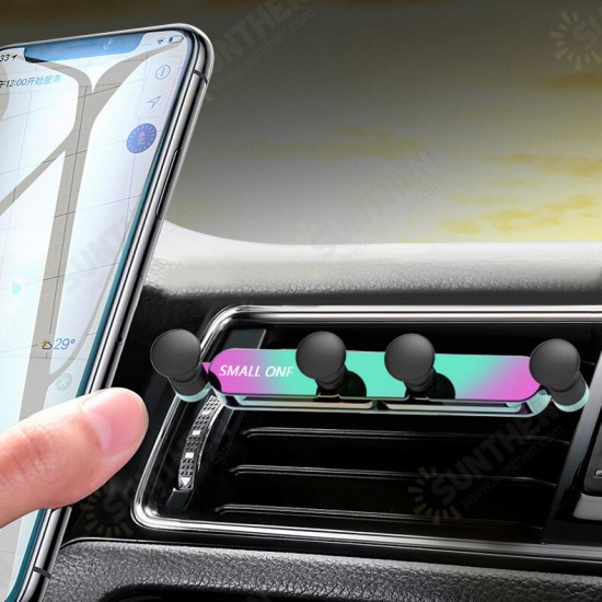 Universal Mini Gravity Linkage Automatic Lock Air Vent Car Phone Holder Car Mount for iPhone