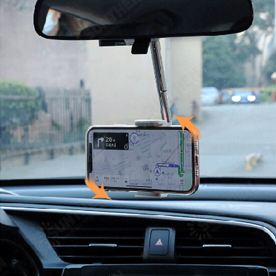 Universal Stretchable Car Rearview Mirror/ Headrest Mobile Phone Mount Holder Stand for 4.0-6.1 inch Devices POCO X3 F3