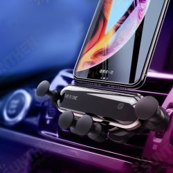 Upgrade Metal Gravity Linkage Automatic Lock Air Vent Car Phone Holder for 4.7-6.5 Inch Smart Phone iPhone XS Max Samsung Galaxy S10+ Upgrade Metal Gravity Linkage Automatic Lock Air Vent Car Phone Holder for 4.7-6.5 Inch Smart Phone iPhone XS Max Samsung Galaxy S10+