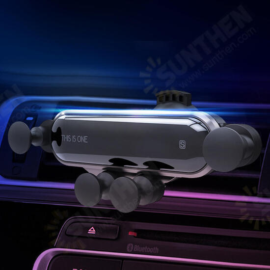 Upgrade Metal Gravity Linkage Automatic Lock Air Vent Car Phone Holder for 4.7-6.5 Inch Smart Phone iPhone XS Max Samsung Galaxy S10+